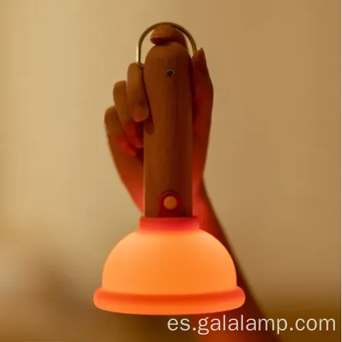 Luz de la noche de inodoro de madera elegante con diseño único